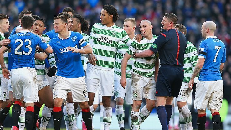 Celtic Rangers Football Fight